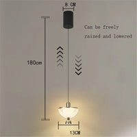 Creative acrylic pendant light nordic luxury decorative