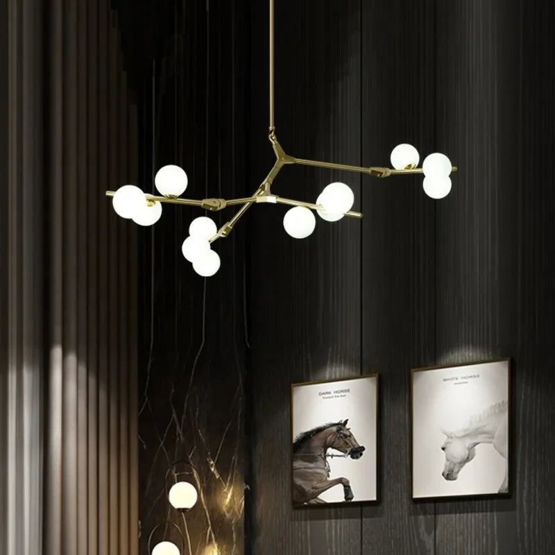 Modern pendant light minimalist dimmable indoor decor - vue 6 sur 12