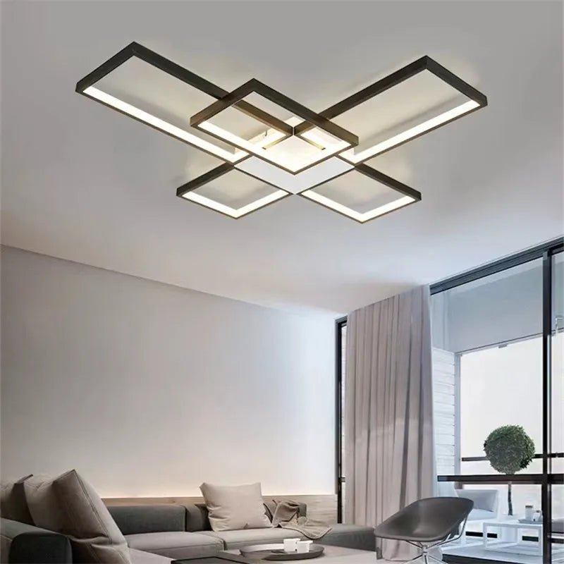 Nordic geometric flush mount LED ceiling light minimalist lamp