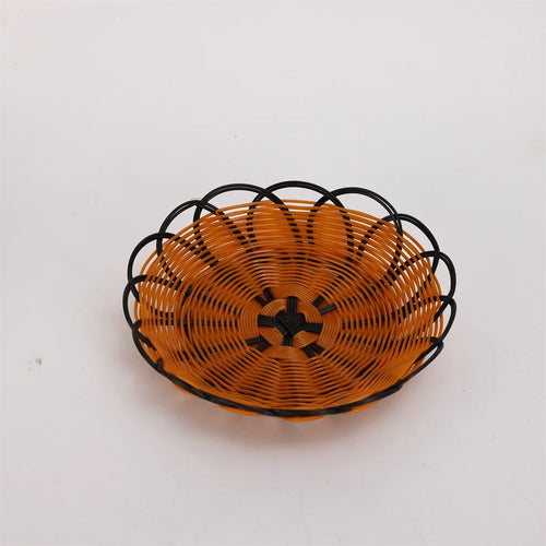 Woven rattan basket for fruits and food at home