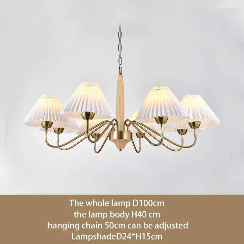 Elegant wooden chandelier for kitchen and island pendant light - vue 5 sur 8