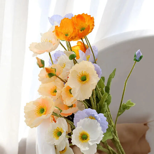 Artificial silk flowers for wedding and table decoration - vue 3 sur 23