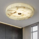 Modern LED ceiling light in natural marble decorative fitting