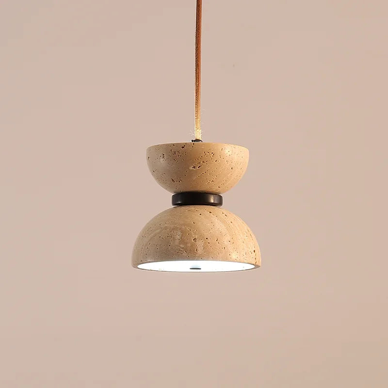 Retro natural stone chandelier for modern decor