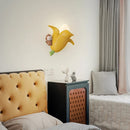 Creative banana, corn, and strawberry wall light for children's room