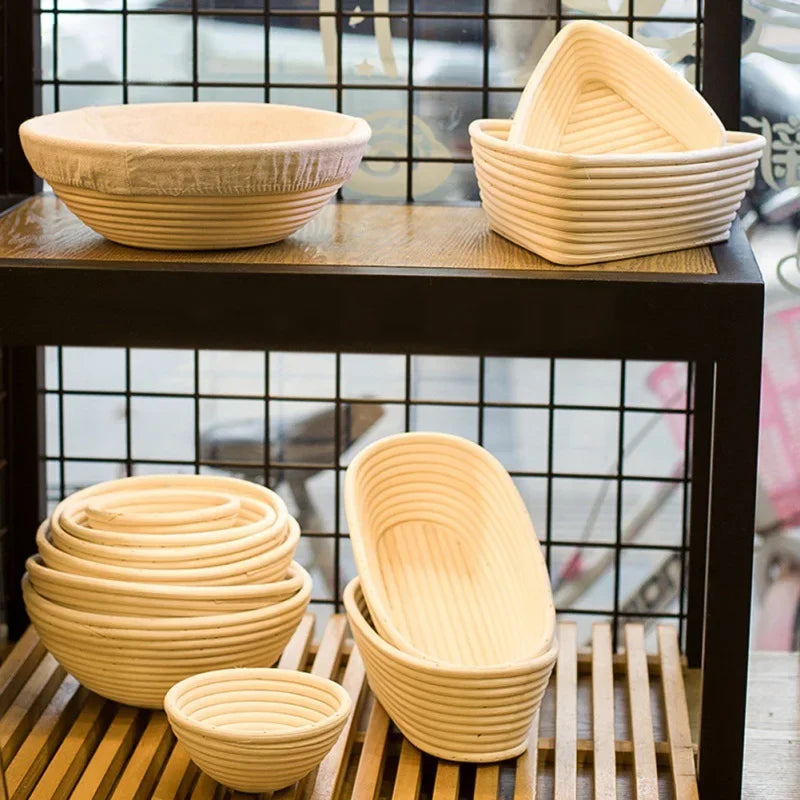 rattan bread basket for baking and fermentation - vue 3 sur 18
