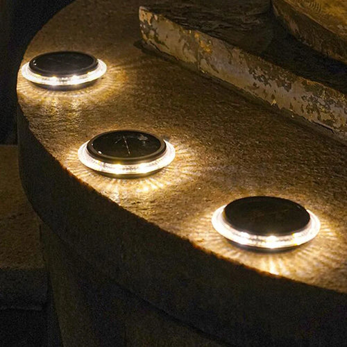 8 led solar ground light - vue 4 sur 10