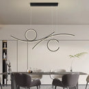 Modern LED ceiling light with wave design for stylish interiors 2024