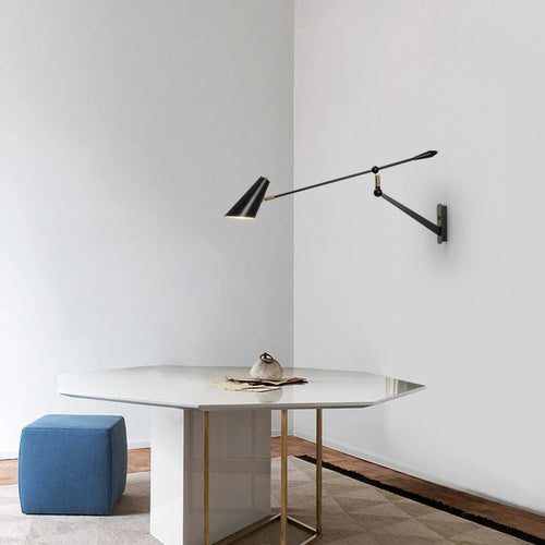 Creative long arm wall light with switch - vue 3 sur 8