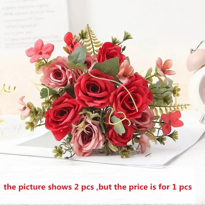 Artificial rose bouquet for decoration and party gift