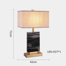 Retro marble fabric table lamp for interior decor