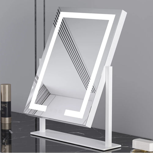 Decorative mirror with 360-degree rotatable high definition light - vue 6 sur 5