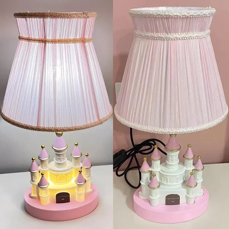 Modern princess castle table lamp for children's bedroom - vue 5 sur 8