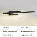 Modern waterproof LED wall light for mirror, rotatable and bright
