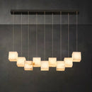 Spanish marble chandelier with minimalist Chinese style for elegant interiors