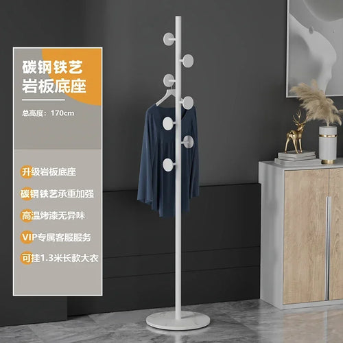 Multifunctional Floor Coat Rack, Hat Hanger, Tree Style, Freestanding Handbag Organizer, Luxury Storage Stand, 7 Hooks - vue 14 sur 28