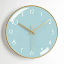modern metal wall clock, aesthetic and silent