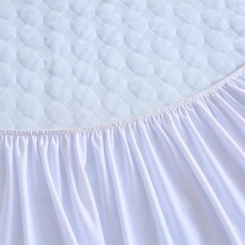 EU Size 35% Bamboo Fiber 65% Polyester, cooling feeling, 30cm Protective Height, Mattress Pad Protector - vue 7 sur 7