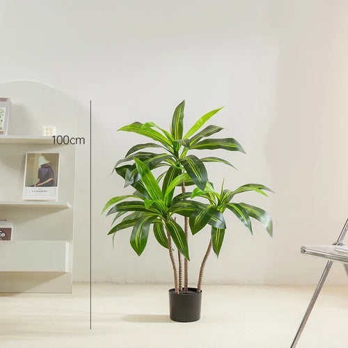 Artificial potted tree green interior decor Brazilian wood - vue 9 sur 9