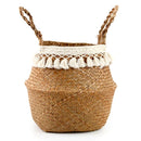 woven wicker basket for versatile storage and decoration