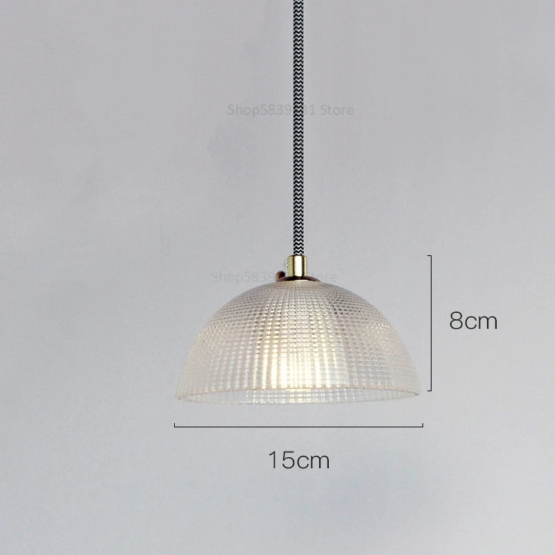 lustre moderne en verre style nordique soucoupe volante led