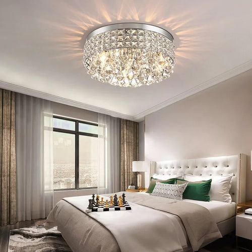 Modern crystal ceiling light for elegant interiors - vue 6 sur 8