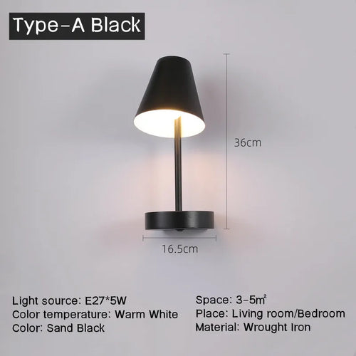 Bedside wall light with shelf 3W - vue 12 sur 14