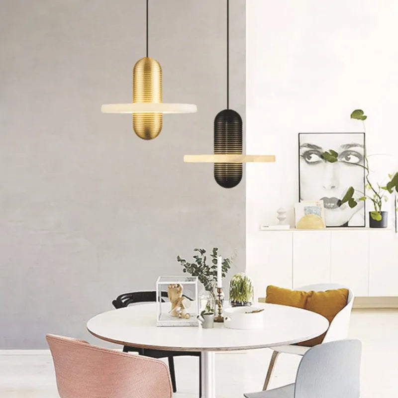 Nordic design natural marble chandelier for elegant interiors