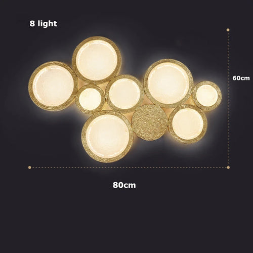 Copper wall light with magic mirror for interior decoration - vue 9 sur 9