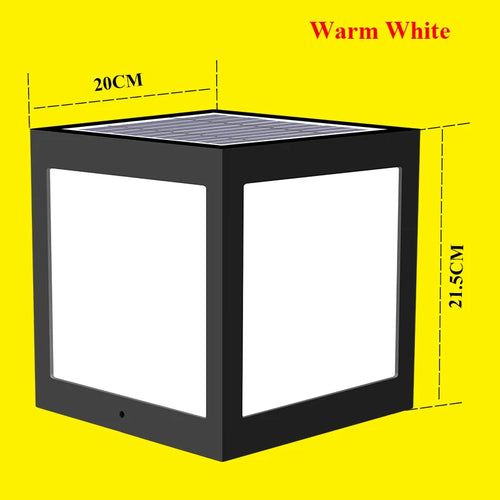 Decorative solar column lantern for garden and outdoor - vue 20 sur 20