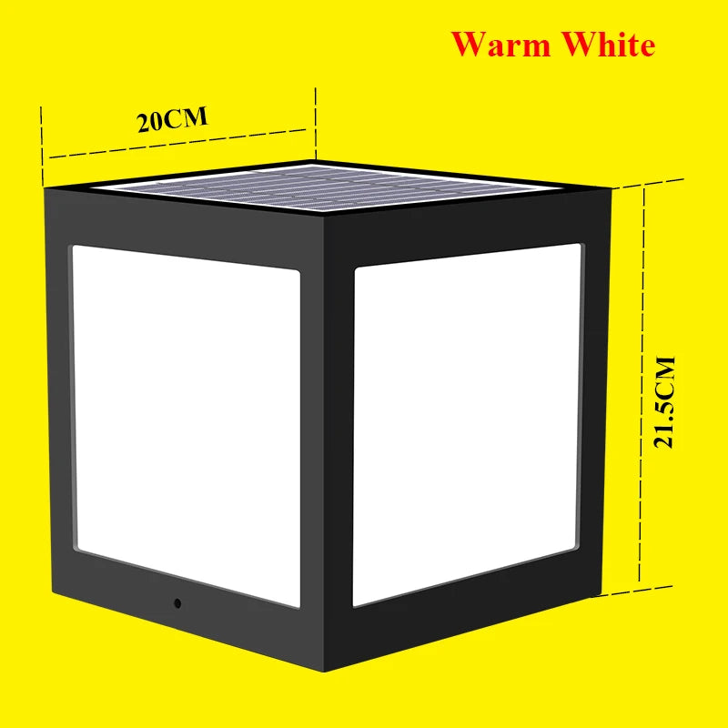 Decorative solar column lantern for garden and outdoor - vue 19 sur 20