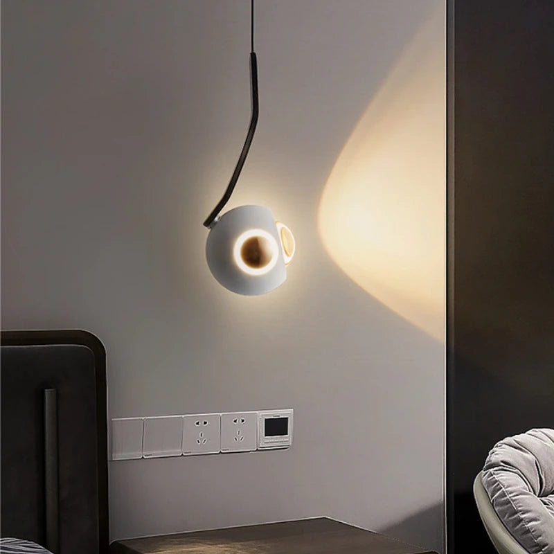 Aluminium rotating pendant light for commercial and modern interiors - vue 3 sur 9