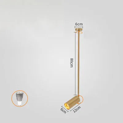 Pole-mounted spotlight for shops and nail salons - vue 10 sur 21