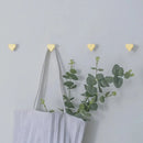 heart shaped brass wall hooks for cute accessories