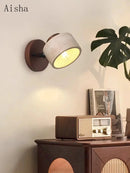 Rotatable decorative stone LED wall light