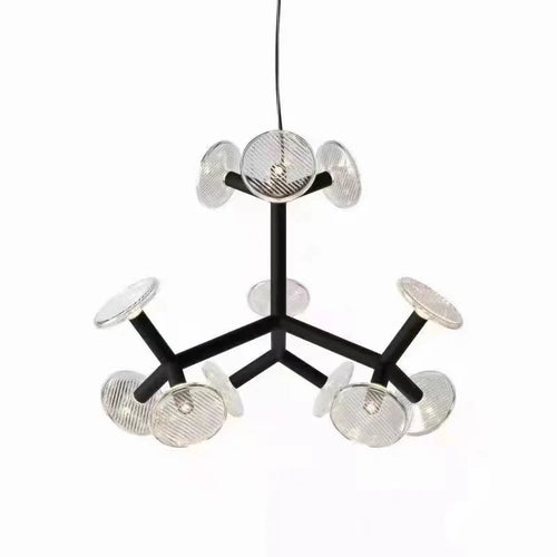 Postmodern glass chandelier American style for interior decoration - vue 13 sur 14