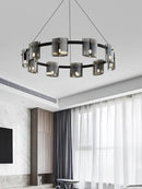 Modern glass chandelier for elegant designer lighting