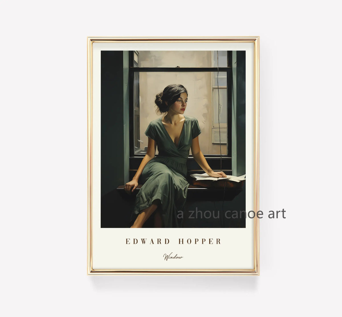 Edward Hopper Art Library Modern Posters Wall Decor