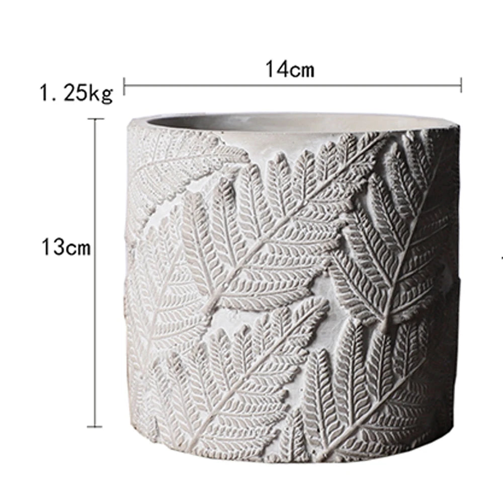 Large vintage pattern silicone mould for concrete flower pots
