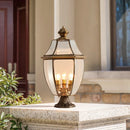 lampe de jardin classique en laiton éclairage extérieur étanche rétro