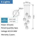 Modern crystal pendant light for decorative indoor lighting