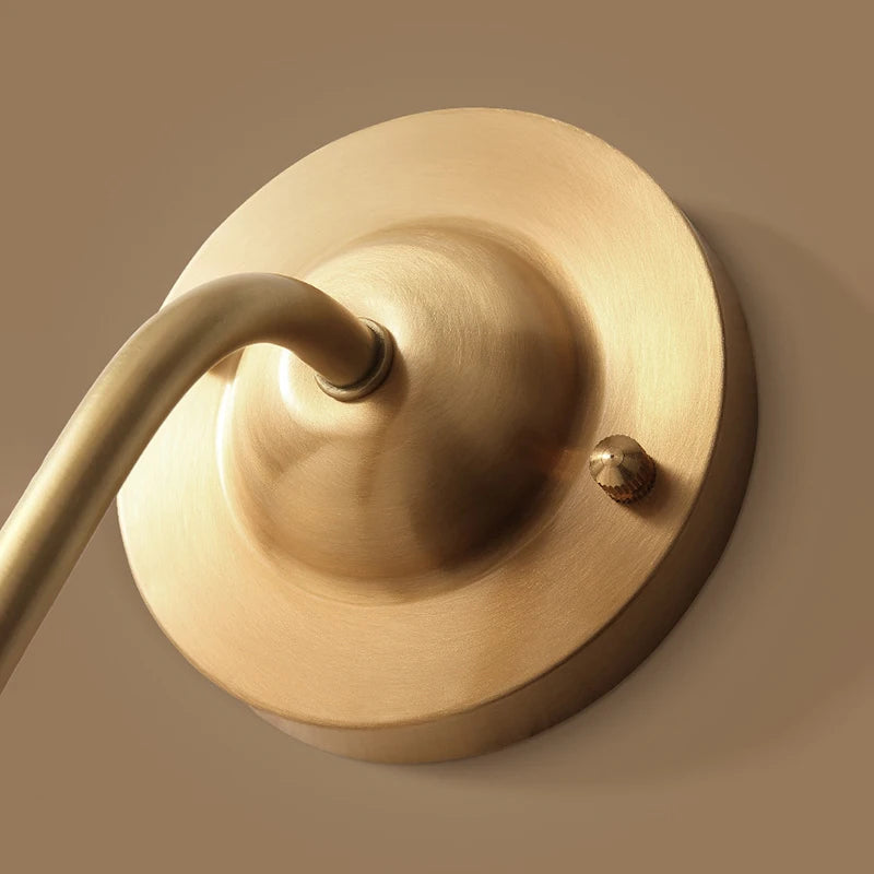 American style copper wall light with simple Nordic design - vue 4 sur 7