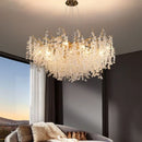 Elegant European style gold crystal chandelier for refined interior decor