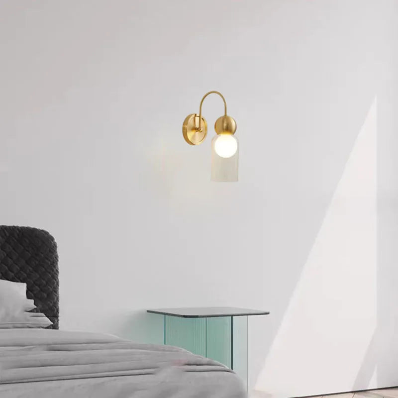 Modern designer glass wall light