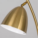 Nordic design gold shelf floor lamp with marble side table for living room, bedroom or office