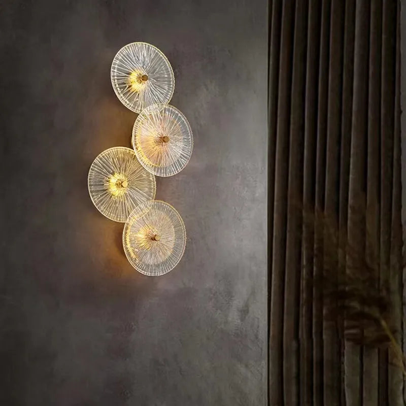 Modern Nordic round glass LED lamp