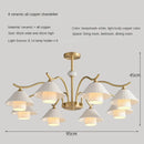 Modern ceramic and copper desk lamp with adjustable angle