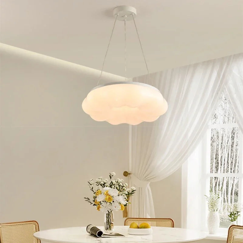 Modern decorative cloud-shaped LED ceiling light - vue 3 sur 12
