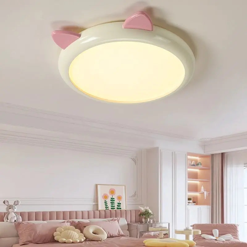 Cute cat ceiling light for children's room