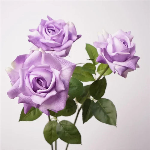 High quality artificial rose branch realistic floral decoration - vue 3 sur 10